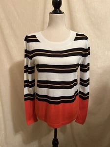 Nuevo sin etiquetas Suéter a Love a Mezcla de Lana Talla S Bloque de Color Ligero Rayas - Imagen 1 de 9