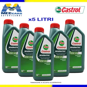 5 LITRI CASTROL MAGNATEC 10W40 A3 B4 OLIO MOTORE BENZINA + DIESEL VW RN MB FIAT - Foto 1 di 6