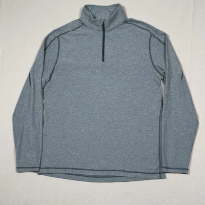 Lululemon Sweatshirt Mens Large Surge Warm 1/4 Zip Long Sleeve Pullover Green L - Image 1 of 4