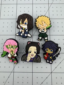 Lot of 5 Jibbitz Shoe Charms for Crocs – Demon Slayer  Theme - Picture 1 of 1