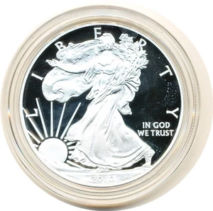 US Münze 2010 PP Silber American Eagle 1 oz Münze mit Box ............C-10035 - Bild 1 von 4