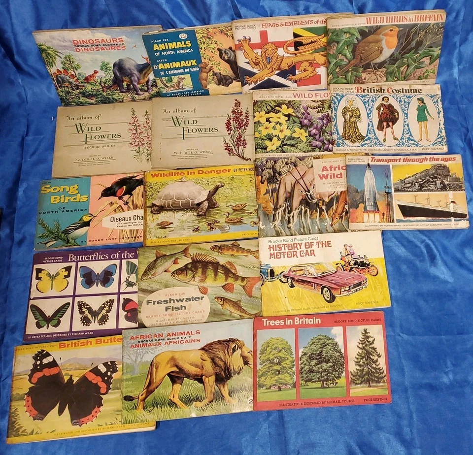 Wills Cigarette Card Albums Wild Flowers, animals,birds.... - Image 1 of 4