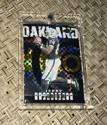 2004 Topps Finest Gold Xfractor  Die Cut /5 Jerry Porter. - Image 1 of 2