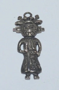 GRANDE CIONDOLO/PENDENTE KACHINA VINTAGE ARGENTO STERLING - Foto 1 di 3