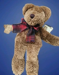 Peluche Boyd’s Bears and Friends Bears in The Attic Brown Bear con lazo rojo - Imagen 1 de 4