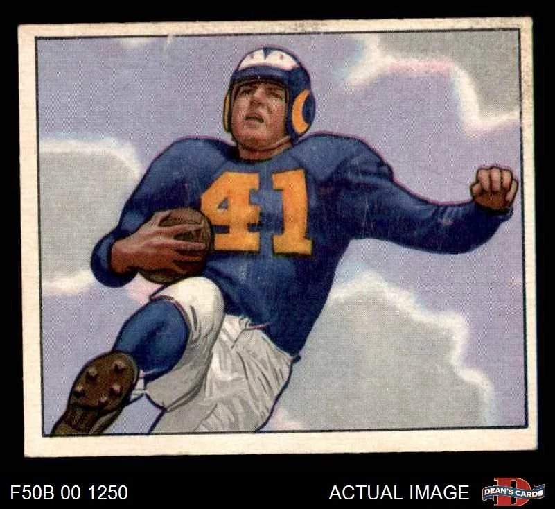 1950 Bowman #16 Glenn Davis Rams RC Army / Cal Poly-Pomona 3 - VG - Image 1 of 1
