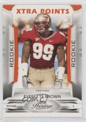 2009 Playoff Prestige Xtra Points Orange /300 Everette Brown #137 Rookie RC - Image 1 of 2