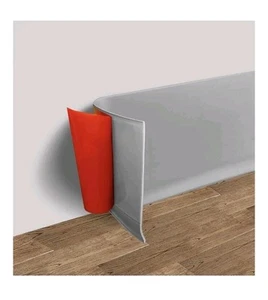 Vinyl Wall Base Baseboard Molding Trim 4"x 40FT Flexible Self Adhesive Grey DEAL - Picture 1 of 7