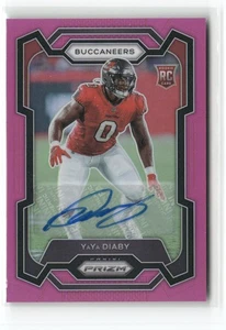 2023 Panini Prizm Rookie Pink YaYa Diaby Auto RC Rookie Auto Tampa Bay - Picture 1 of 2