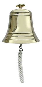 Campana de barco variante pesada campana de pared de latón 20 x 22 cm Sea-Club - Imagen 1 de 1