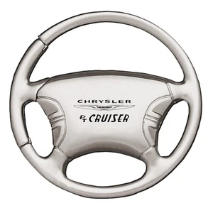 Chrome Steering Wheel Keychain - Officially Licensed for Chrysler PT Cruiser - Picture 1 of 3