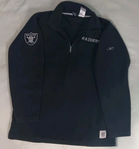 Vintage Reebok Gridiron Classic NFL Football Team Raider's Sport Fleece Uomo Medium - Foto 1 di 14