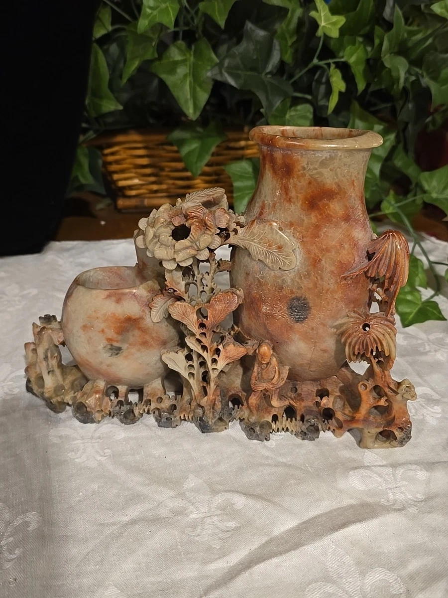 中国风石制花瓶| eBay