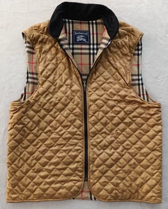 Burberrys mens Quilted Nova Check Zip In Inside Liner Vest Gilet size 56 (XL) - Picture 1 of 12