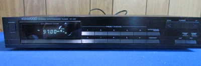 Sintonizador sintetizador estéreo AM/FM digital Kenwood KT-57 probado y funcionando Foto 1 de 4