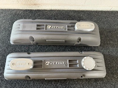 SBC RETNO Aluminum SandCast Valve Covers Lola McLaren Can Am Corvette Grandsport - Image 1 of 4
