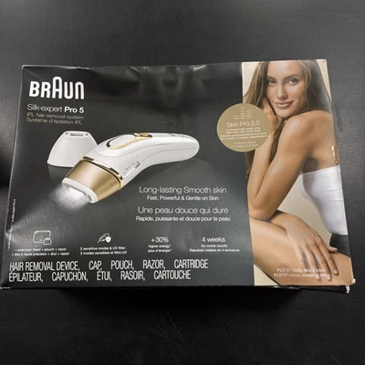 Braun Silk Expert Pro 5 IPL Hair Removal System For Women PL5137 New Open Box - Image 1 of 4
