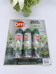 OFF! Deep Woods Dry Insect Repellent Set /3 pack Mosquito Insect Repellant - Picture 1 of 2