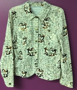 Bamboo Traders Medium beige braun leichte Jacke Damen Tribal neu ohne Etikett Taschen - Bild 1 von 12