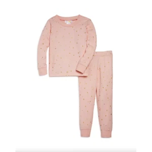Bloomie’s Baby Girls’ Stars Pajama Set (Light Pink, 18-24M) - Picture 1 of 1