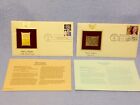 First Day Of Issue & Gold Stamps Opera Singer Lily Pons & Bill Of Rights 200Th
