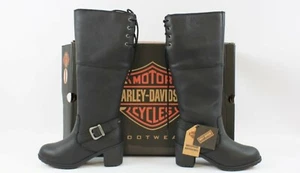 HARLEY-DAVIDSON® WOMEN'S GILMAN CE APPROVED WATERPROOF BOOTS UK 3 - Picture 1 of 7