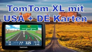 TomTom XL Navi mit USA + DE Karten 2024 - GPS für Urlaub Navigationsgerät TOP - Bild 1 von 1
