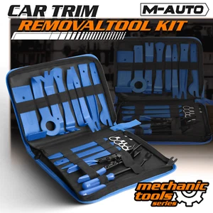19 Piece Blue Hand Tools Kit Car Door Trim Radio Body Clip Removal w/Storage Bag - Bild 1 von 6