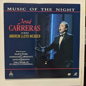 Jose Carreras Sings Andrew Lloyd Webber Music of the Night Laserdisc - Picture 1 of 2