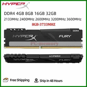 HyperX DDR4 RAM 4GB 8GB 16GB 2133 2400 2666 3200 3733MHz DIMM Desktop Memory Lot - Picture 1 of 7