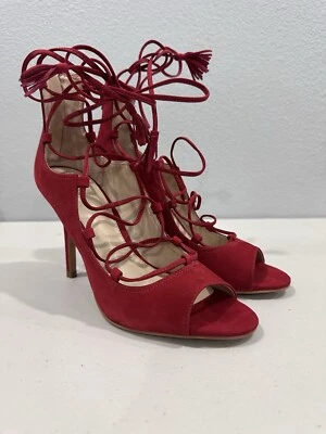 Vince Camuto Sylvia ankle lace pumps size 7.5 (A3-08) - Image 1 of 4
