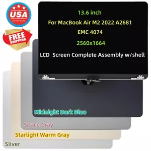 New original LCD Display Screen Assembly For MacBook Air M2 2022 A2681 Mac14,2 - Picture 1 of 8
