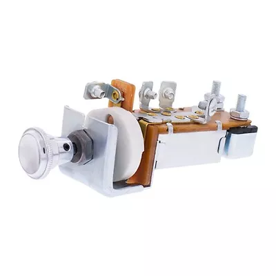 United Pacific Chrome Headlight Switch 1947-59 Chevy/GMC Trucks, 12V/6V - 1 Unit Foto 1 de 4