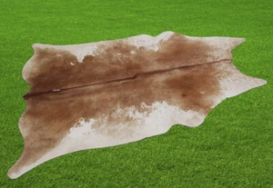 100% New Cowhide Rugs Area Cow Skin Leather (51" x 45") Cow hide SA-307 - Picture 1 of 3