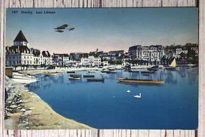 Ouchy Lac Leman Lausanne Switzerland Vintage Postcard - Picture 1 of 2