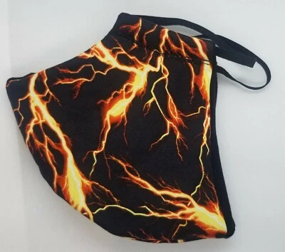 Glow in the Dark Lighting Print Facemask - Image 1 of 4