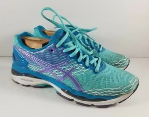 ASICS Gel Nimbus 18 Women’s Size 7.5 D Running Shoes T651N(D) Blue & Purple - Picture 1 of 10