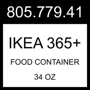 IKEA IKEA 365+ Food Container Rectangular/stainless Steel 34 oz 805.779.41 - Picture 1 of 1