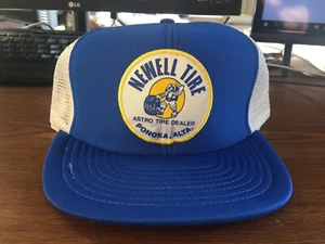 Vintage Newell Tire Astro Tire Dealer Ponoka AB Snapback Trucker Baseball Cap  - Picture 1 of 6