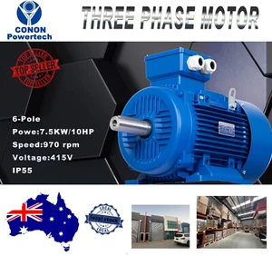 6 poles 7.5kw 10HP 905rpm shaft 42mm Electric motor Three-phase 415V/720V - Picture 1 of 9