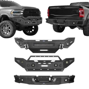 Sturdy Steel Front/Rear Bumper for Ram 2500/3500 2019 2020 2021 2022 2023 2024 - Picture 1 of 28