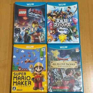 SYY1 Nintendo Wii U Super Mario Maker LEGO DRAGON QUEST 4Games SET Game - Picture 1 of 1