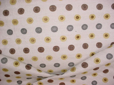 16Y Groundworks GWF-3049 Ventana Dots Lemongrass Dot Chenille Upholstery Fabric - Image 1 of 4