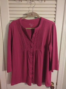 Kim Rodgers Top | Größe XL | Fuchsia Bluse - Bild 1 von 16