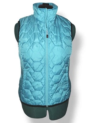 Marker Teal 全拉链绗缝绝缘松饼背心带口袋,尺寸 M — 第 1/4 张图片