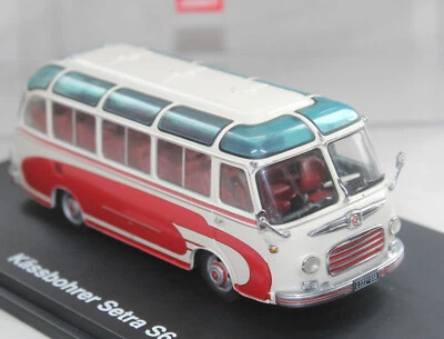 SCHUCO - 02821 - 1955 KASSBOHRER SETRA S6 MINI BUS / COACH - RED / CREAM - 1:43 - Image 1 of 4