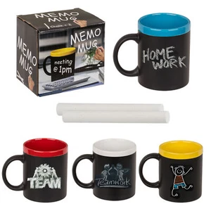 Taza descriptible tablero de pared taza tablero de tiza en taza taza taza de tiza individual - Imagen 1 de 12