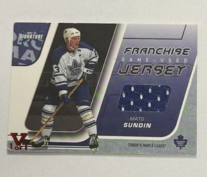 2002-03 ITG Be A Player Signature Series Jersey Vault Red 1/1 Mats Sundin FJ-28 - Picture 1 of 3