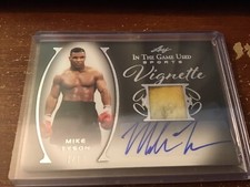 Mike Tyson 2022 Leaf In The Game Used Vignette Auto Autograph Relic 7/12