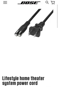 Bose Lifestyle Home Theater System Power Cord -NEW - Picture 1 of 6